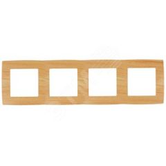 Рамка на 4 поста, Эра12, сосна, 12-5004-11 ЭРА Б0019149