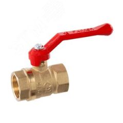 Кран шаровой латунь Ду 25 Ру40 ВР полнопроходной рычаг 107154 ГАЛЛОП 107-9017