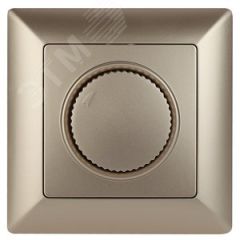 Светорегулятор поворотный, 600Вт 230В, СУ, Solo, шампань,4-401-04 ЭРА Б0043399