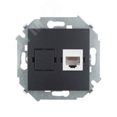 Розетка комп RJ45 кат.5е Systimax графит Simon 1591598-038