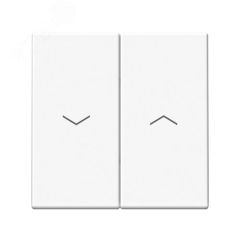 ARTGALLERY 2-клавишный выключатель для жалюзи, 2х сх.4, 10А, механизм, белый SE (Systeme) GAL000119