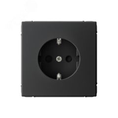 ARTGALLERY розетка с заземлением со шторками, 16А, механизм, карбон SE (Systeme) GAL001045