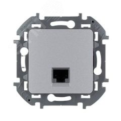 INSPIRIA розетка информационная RJ 45 категория 5e UTP  алюминий Daccord/Legrand 673827