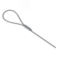 Трос оцинкованный с петлей и замком 7 м, толщ. 2,0 мм, Сендзимир цинк OSTEC 070407