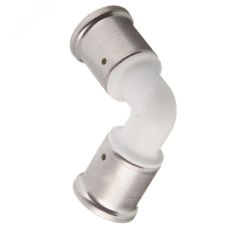 Угольник 26 45 град., ПВДФ пресс, белый Henco 27PKW-2626