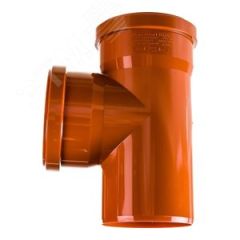 Тройник двухраструбный 87 град. 110 для наружной канализации Ostendorf 220400