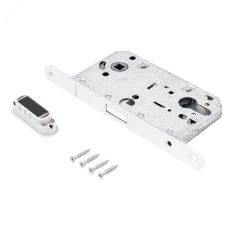 Замок врезной Аллюр АРТ ML 85-50 W белый ХЕДЕР без ц/м МАГНИТНЫЙ ПТК 14127