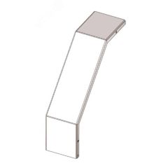 Крышка лотка КЛС 50х50-90 УТ1,5 для поворота трассы вниз на 90, горячее цинкование,  S1,5 Завод ЭМИ Курган 542