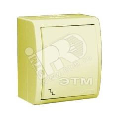 15 Aqua Выключатель проходной (переключатель) IP54 10А 250В винтовой зажим S15A слоновая кость Simon 1594201-031