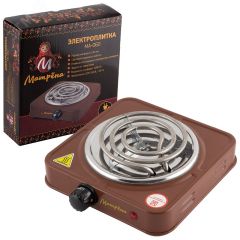 Электроплитка МА-060, нагревательный ТЭН, цвет коричневый Матрена 006056