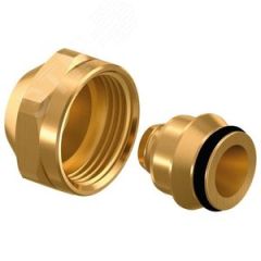 Адаптер зажимной Flex-X PE-X 20x2,0-3/4'ВР евроконус, латунный Usystems 1135969
