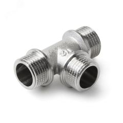 Тройник латунный резьбовой, Н 1 PRO AQUA 03-m25-m25-m25x