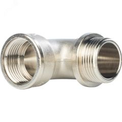 Угольник НВ 1' с упором, никелированный STOUT SFT-0016-000001