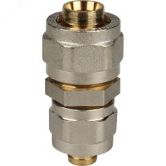 Муфта соединительная переходная 20x16 для металлопластиковых труб винтовой STOUT SFS-0004-002016