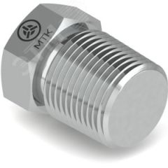Заглушка с наружной резьбой Р641, 3/8'NPT, AISI 316L Метакам Р641-САВ