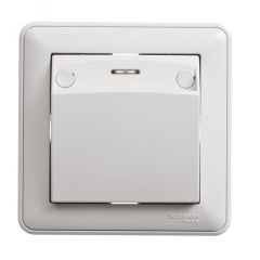 W59 Выключатель карточный одноклавишный скрытый с индикацией белый SE (Systeme) VS616-051-18