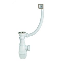Сифон МИНОР для мойки с выпуском 1'1/2 х 40 мм с переливом WIRQUIN 30718022
