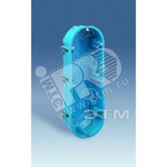 Коробка устан. в гипсокарт., 3 мод.(Sim.27,82,82N,88) / 8 уз.мод.(Sim.82Centr), 60мм, термопл, синий Simon 31732-61