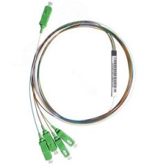 PLС сплиттер 1х4, 0.9мм, гильза, SC/APC СУПР 09-0415