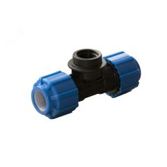 Тройник ПНД с внутренней резьбой 63х1 1/2'х63 Политэк 52611263