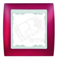 Рамка на 2 поста, S82, красный полупрозрачный - белый Simon 82623-37
