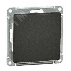 W59 Переключатель одноклавишный, 10АХ, механизм, черный бархат SE (Systeme) VS610-156-6-86