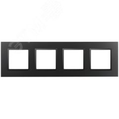 Рамка для розеток и выключателей Elegance 14-5014-05 Classic, на 4 поста, антрацит ЭРА Б0060590
