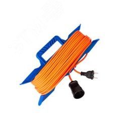 Удлинитель КОСМОС рамка 6А 1 гн ПВС 2*0,75 10м КОСМОС YPKsm10m-1g(6A)