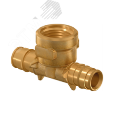 Тройник 16х1/2' ВР для труб PE-Xa, латунь Usystems 1135782