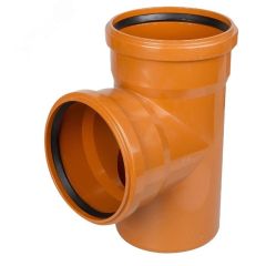 Тройник 87.5 градусов 160-160 для наружной канализации VALFEX 34160160