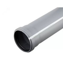 Труба канализационная 75 х 3000 мм, толщина 1.9, PP однораструбная, серая VALFEX 200750300