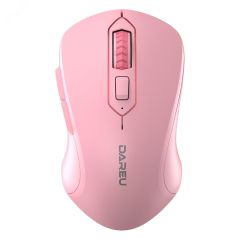 Мышь беспроводная 800-1600 dpi, 6 кнопок, розовый Dareu LM115G Pink