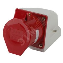 Розетка стационарная наружная 124 3Р+РЕ 32А 380В IP44 (10/60/720) R(OUT)-32-3P-PE-IP44 ЭРА Б0032878