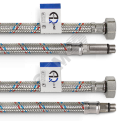 Подводка для смесителя M10 x 1/2' 150см (пара) AQUALINK 01448