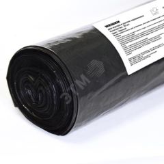 Пакеты для мусора ПВД рулон 120 л черные 30шт Standart /10 рул. АДМ PM1230S