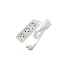 Удлинитель бытовой ТМ Союз 3500 Вт с заземлением 3 гнезда ПВС 5м Универсал 481S-6305