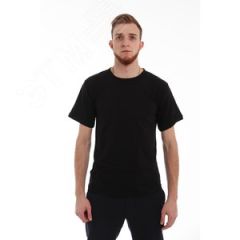 Футболка, цвет черный, р-р S, р-р 46 Эталон-Спецодежда 125599