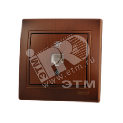 MIRA Розетка телефонная евро сосна Lezard 701-0801-137