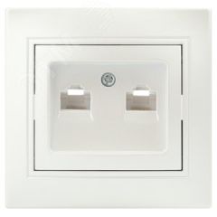 Розетка Intro Plano 1-304-06 информационная дв ЭРА Б0053988