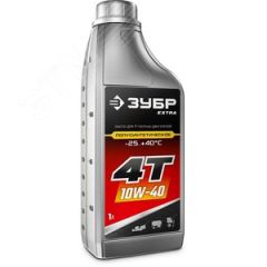 Полусинтетическое масло для 4-тактных двигателей EXTRA 4Т-10W40, 1 л ЗУБР 70611-1