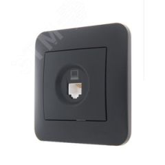 KARINA Розетка компьютерная чёрный бархат (10шт/120шт) Lezard 707-4288-139