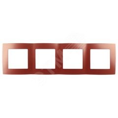 Рамка на 4 поста, Эра12, охра, 12-5004-24 ЭРА Б0019416