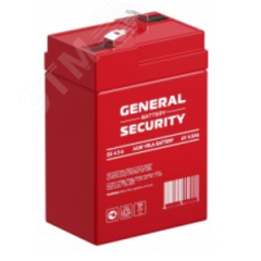 Аккумулятор GS 6В 4,5Ач General Security GS4.5-6 GENERAL SECURITY