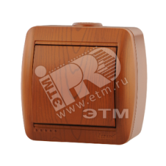 Выключатель одноклавишный, сосна Lezard 710-0800-100