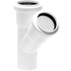 Тройник для бесшумной канализации 58x58 (50х50) мм 45 град. PRO AQUA STPL2005805845
