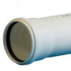 Труба канализационная 110 х 1000 мм PP, однораструбная, бесшумная Политэк 11011010