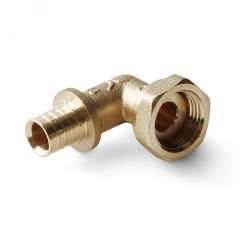 Угольник ВР 20x3/4' с накидной гайкой, аксиальный, латунный PRO AQUA AX3502034NG