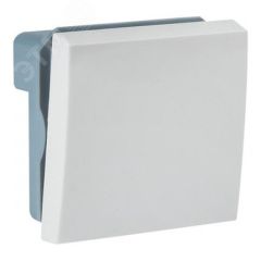 Выключатель модульный одноклавишный 45х45мм белый RUVinil АДЛ 13-904