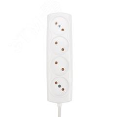 Удлинитель PROconnect OPTIMA 4 гнезда, 7 м, 2х0.75 мм, б/з, белый REXANT 11-7223