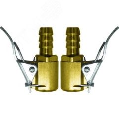 Адаптеры на шланг, ниппельный наконечник 6 мм, 2 шт. FIT 81281